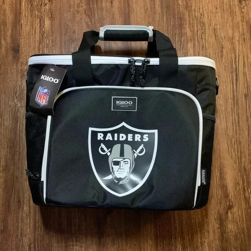 Las Vegas Raiders Insulated Cooler Tote Bag 28-Can New